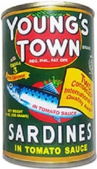 youngs town sardines (g) 155g