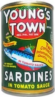youngs town sardines (g) 155g