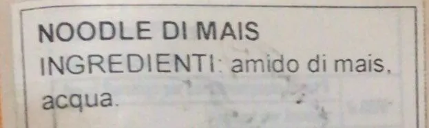Noodles Di Mais