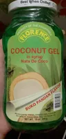 Coconut gel in syrup nata de coco