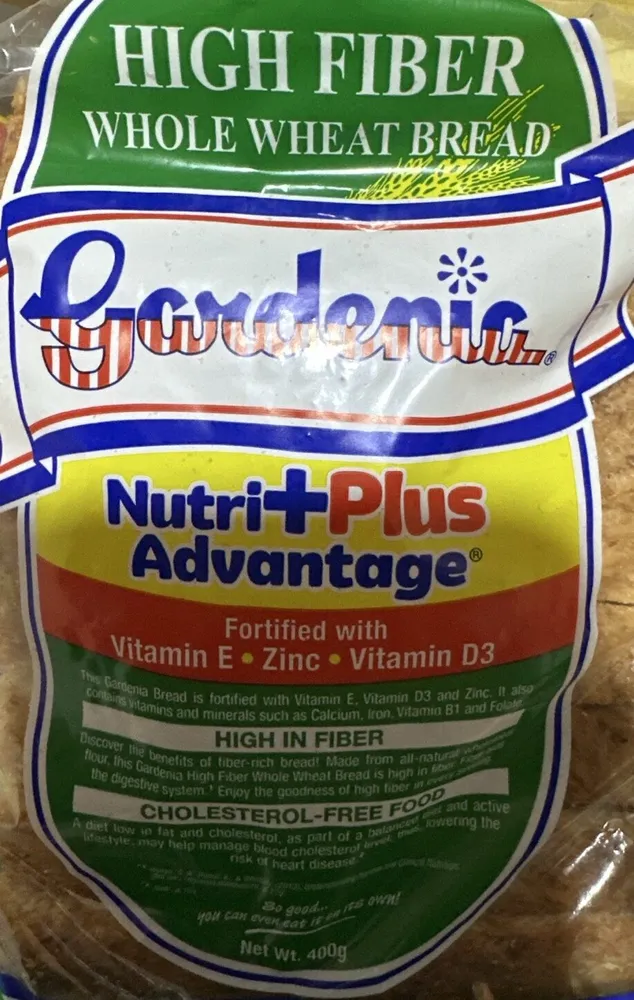 HIGH FIBER WHOLE WHEAT BREAD