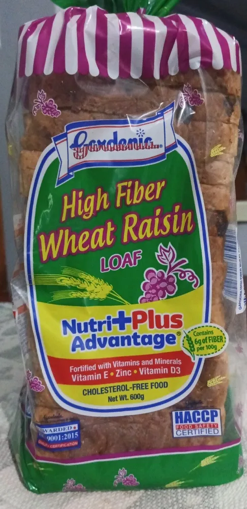 High FIBER WHEAT BREAD
