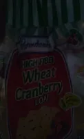 High Fiber Wheat Cranberry Loaf