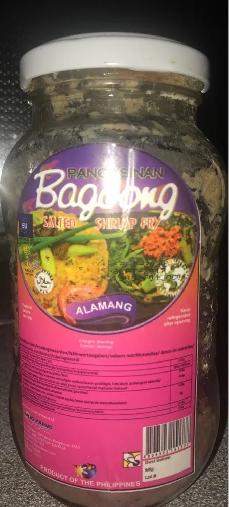 Bagoong salted schrimp fry