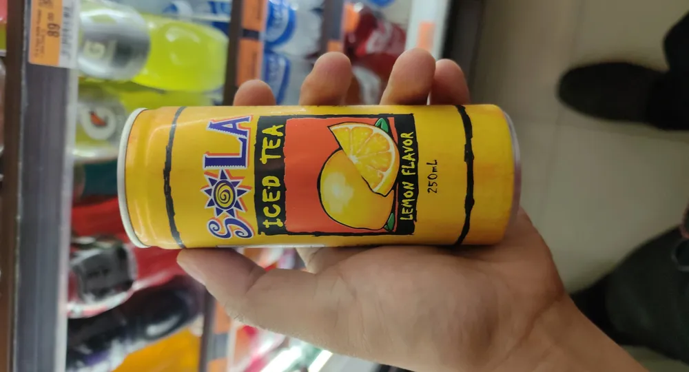 Sola Iced Tea Lemon Flavor (Aluminum Can)