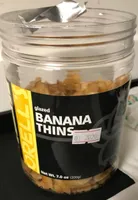 Glazed banana thins