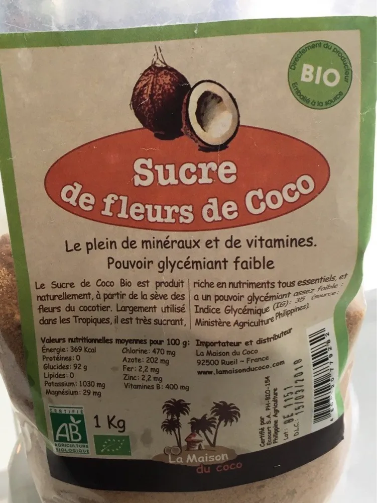 Sucre de fleurs de coco