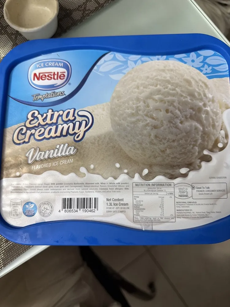 Extra Creamy Vanilla Icecream