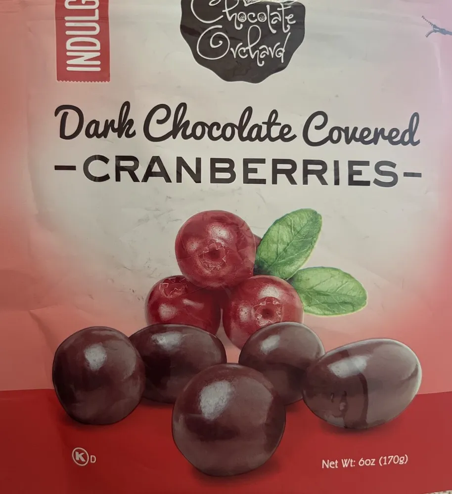 Dark Chocolate Covered Cranberries
