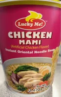 Lucky me chicken mami artificial chicken flavor noodles