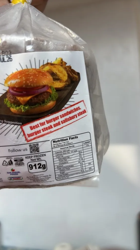 Purefoods Burger Patties