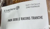 Pain seigle raisin