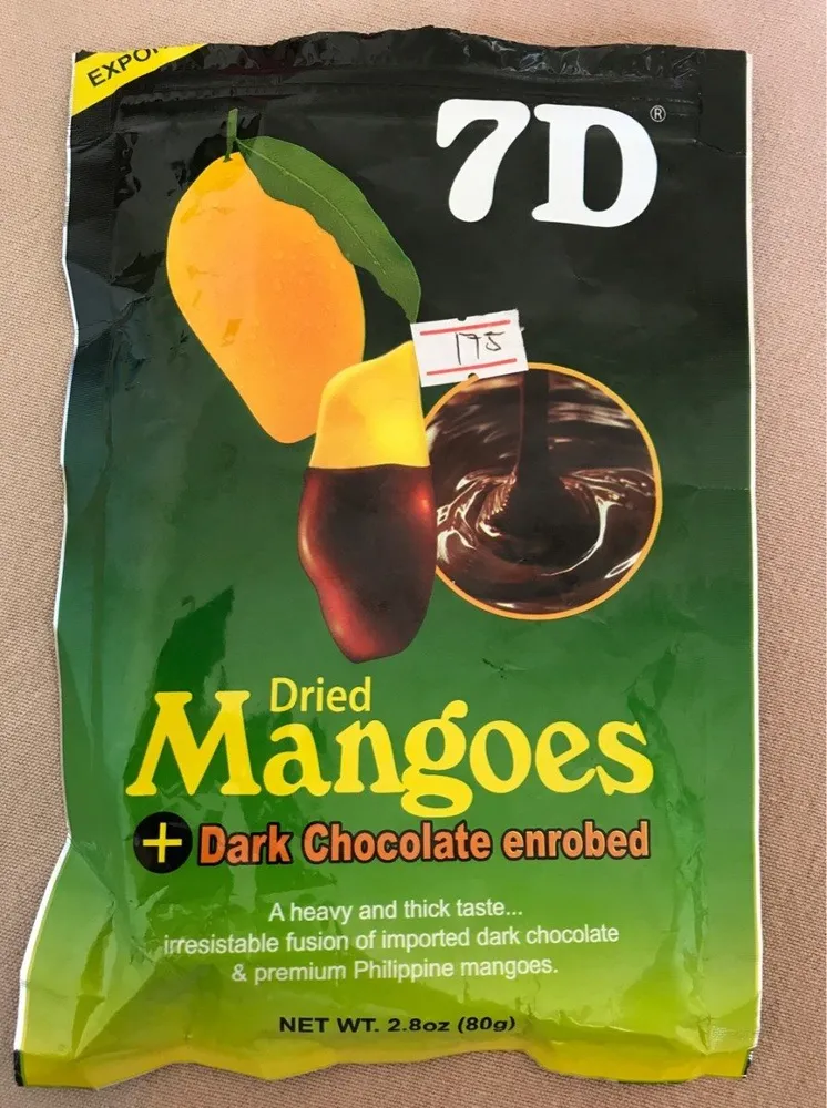 Dried Mangoes + Dark chocolates enrobed