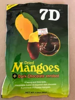 Dried Mangoes + Dark chocolates enrobed