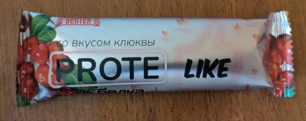 Батончик со вкусом клюквы