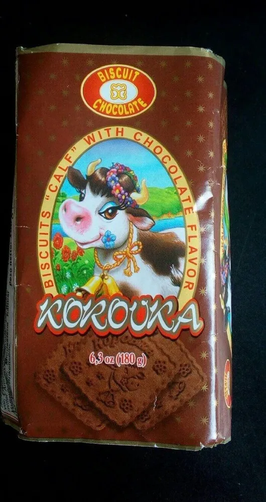 Korovka Biscuits Cake with Chocolate Flavor