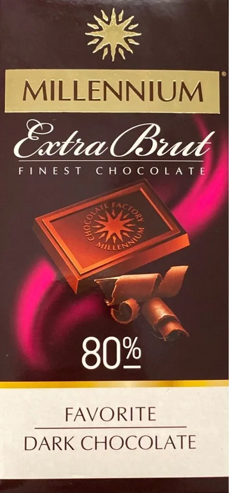 Dark Chocolate "Millennium Favorite" Brut 80%