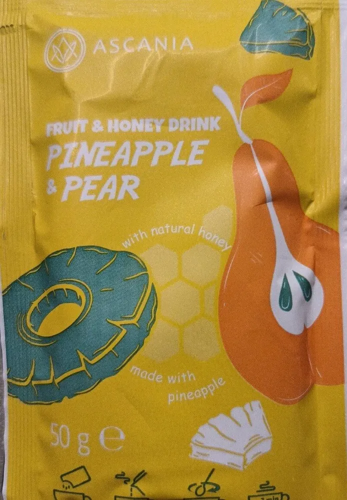 Pineapple And Pear Fruit And Honey Drink