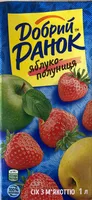 Сік яблуко-полуниця