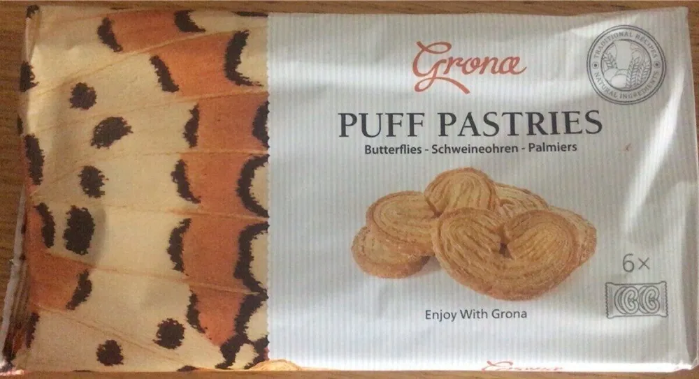 Puff pastries palmiers