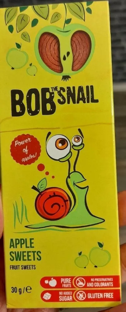 Šnek Bob pochoutka jablko