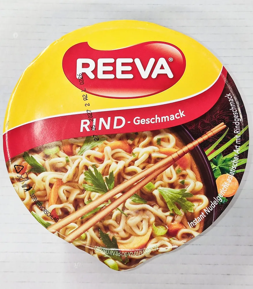 Instantnudeln Rindgeschmack