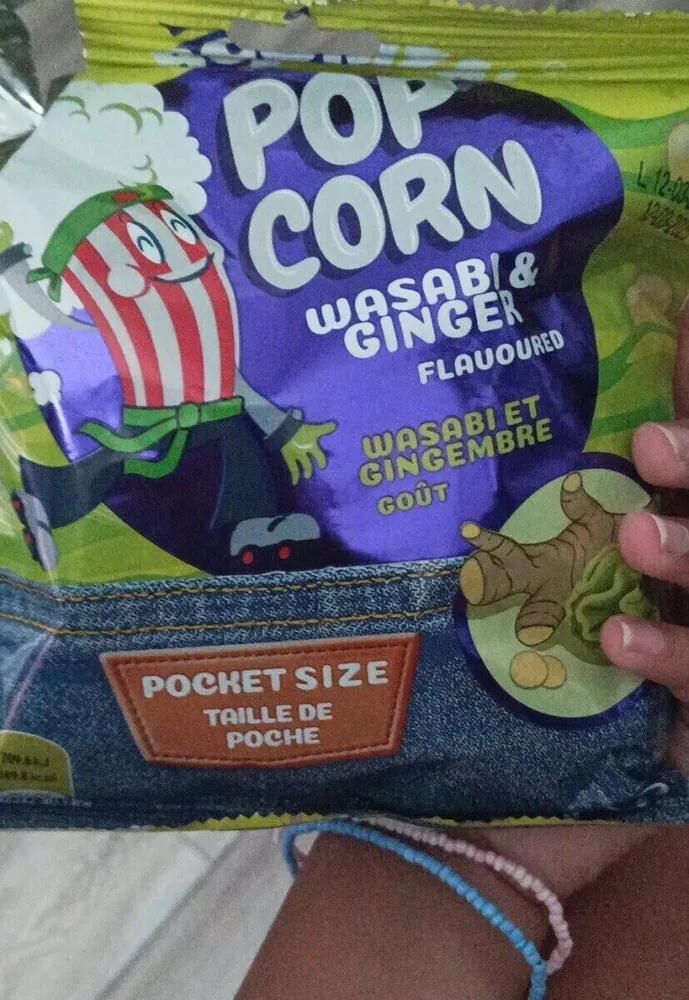 Pop corn wasabi et gingembre goût