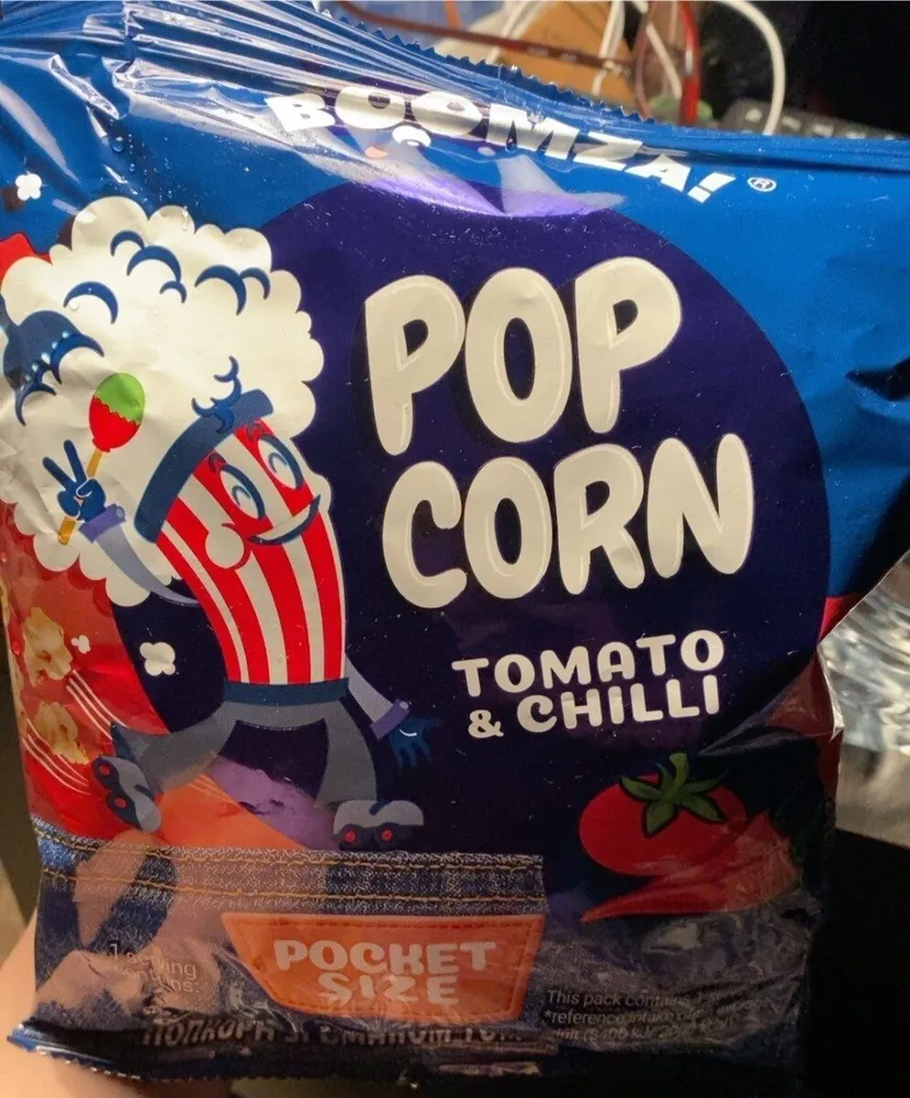Popcorn tomate chili