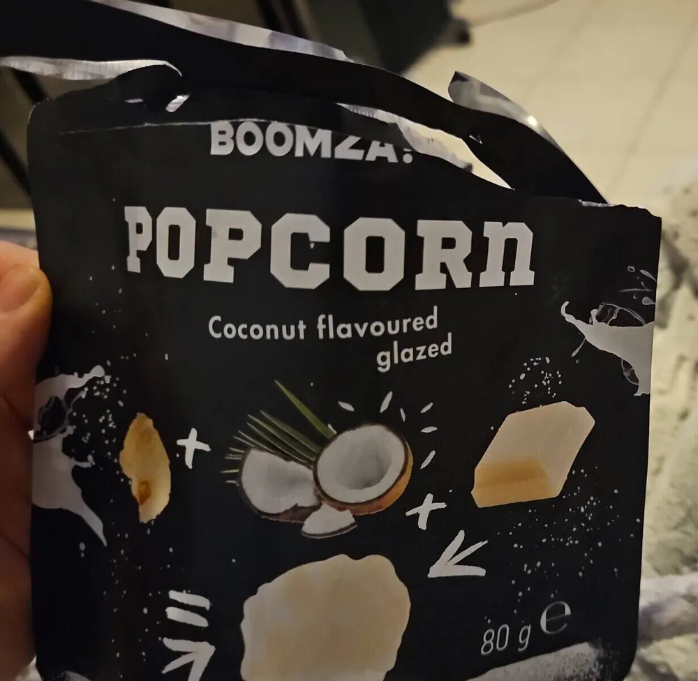 popcorn coconut flavoured glazed