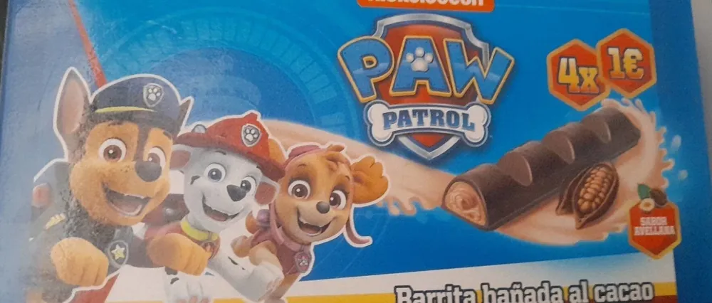 Barritas bañadas al cacao