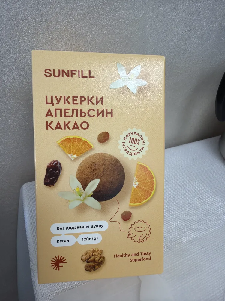 Candies orange cocoa