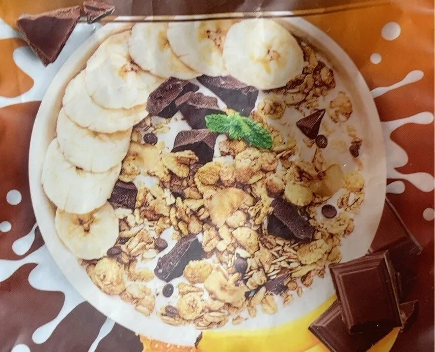 Muesli croccante cioccolato e banana