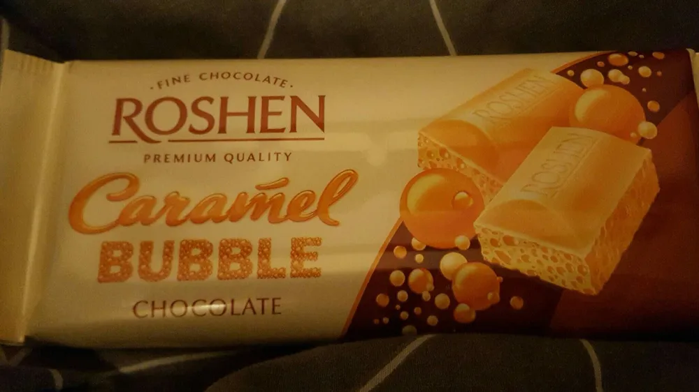 Caramel bubble chocolate