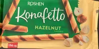Вафельні трубочки ROSHEN Konafetto Huzelnut Ліщина