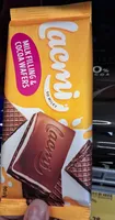 Pieniškas šokoladas "Lacmi Milk Filling & Cocoa Wafers", su pieniniu įdaru ir vafliais