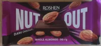 Шоколад "Nut Out" чорний, з підсоленим цілим мигдалем