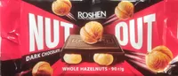 Шоколад "Nut Out Whole Hazelnuts" чорний, з цілими лісовими горіхами