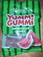 Цукерки желейні "Yummi Gummi Watermelon Slices", зі смаком кавуна