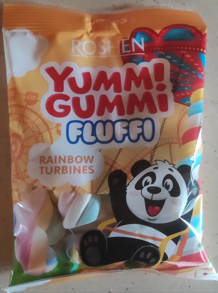 Цукерки маршмелоу "Yummi Gummi Fluffi Rainbow Turbines"