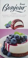 Dessert blueberry and mascarpone flavor