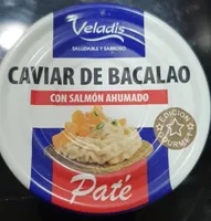 Caviar de bacalao con salmón ahumado