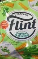 Сухарики пшенично-житні Сметана із зеленню