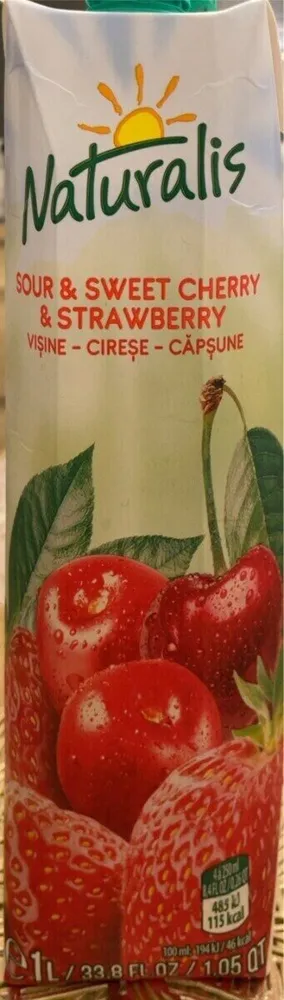 Sour and sweet cherry and strawberry