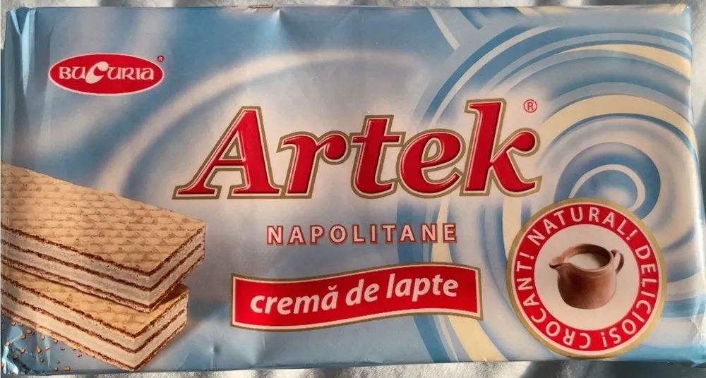 Artek napolitane crema de lapte