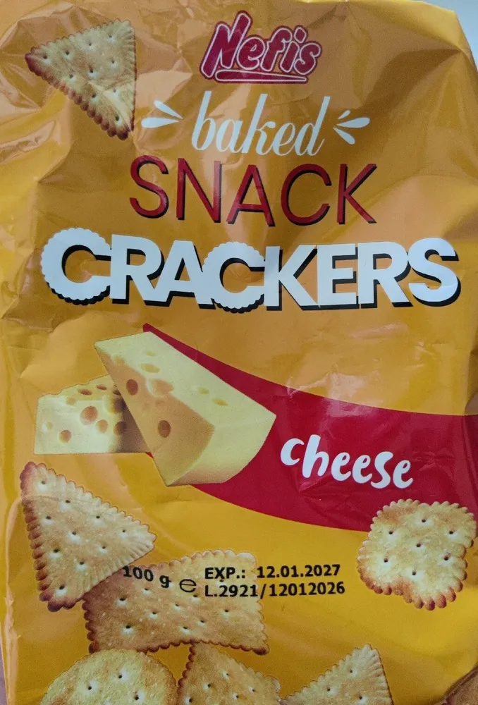 Baked Snack Crackers Cheese