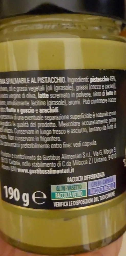 Crema pistacchio