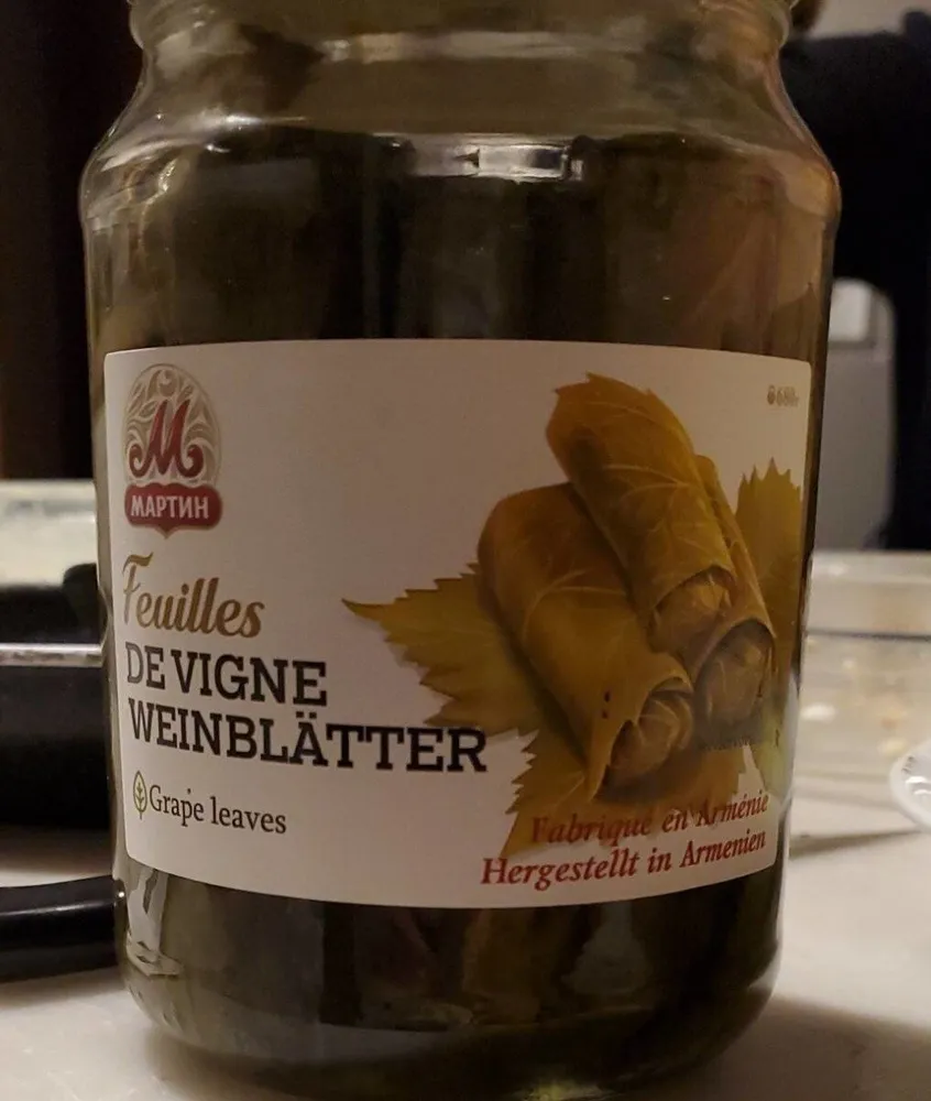 Feuilles de vigne Weinblätter
