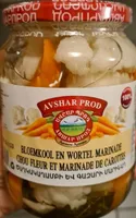 Chou fleur et marinade de carottes