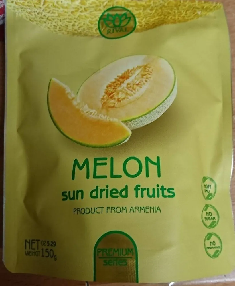 Melon sun dried fruits