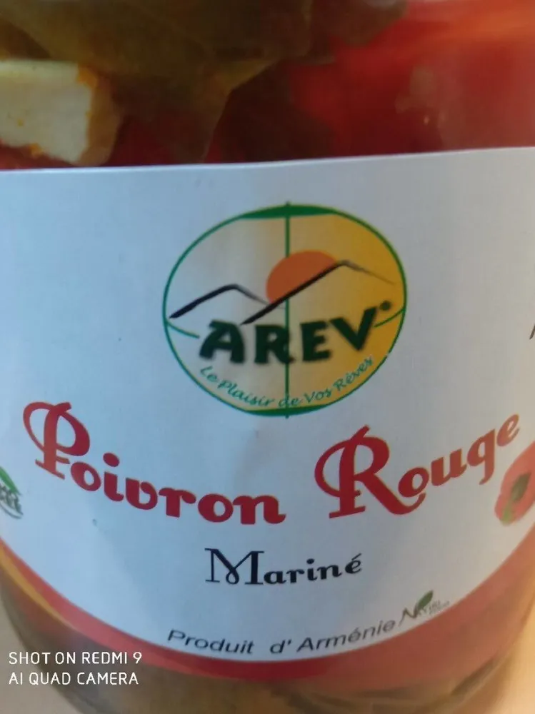 Poivrons rouge mariné